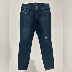 Torrid Jegging Jeans Premium 16R Dark Wash Distressed